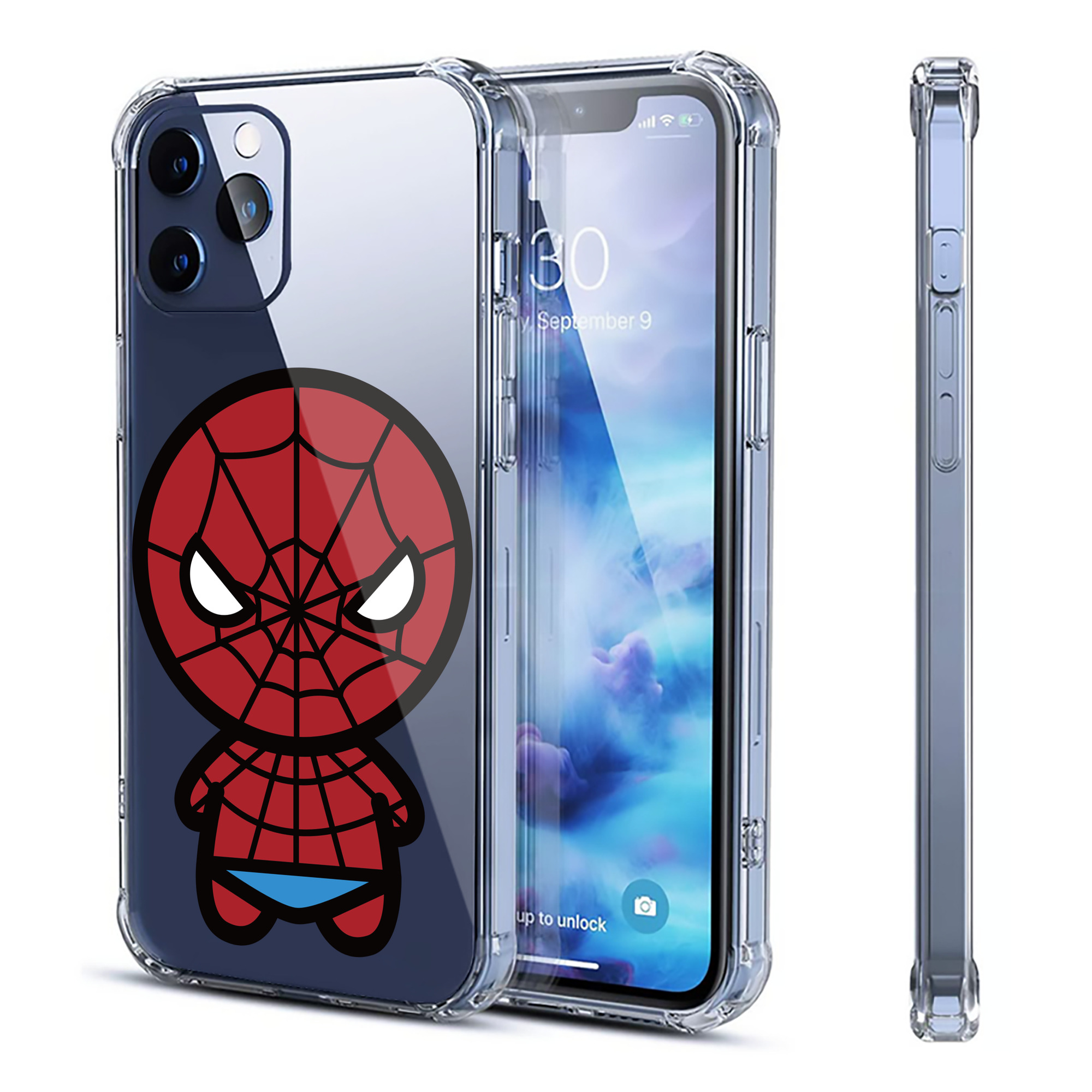 （画像用） アベンジャーズ The Avengers 【iPhone 12シリーズ対応】透明スマホケース（クリアソフトケース）